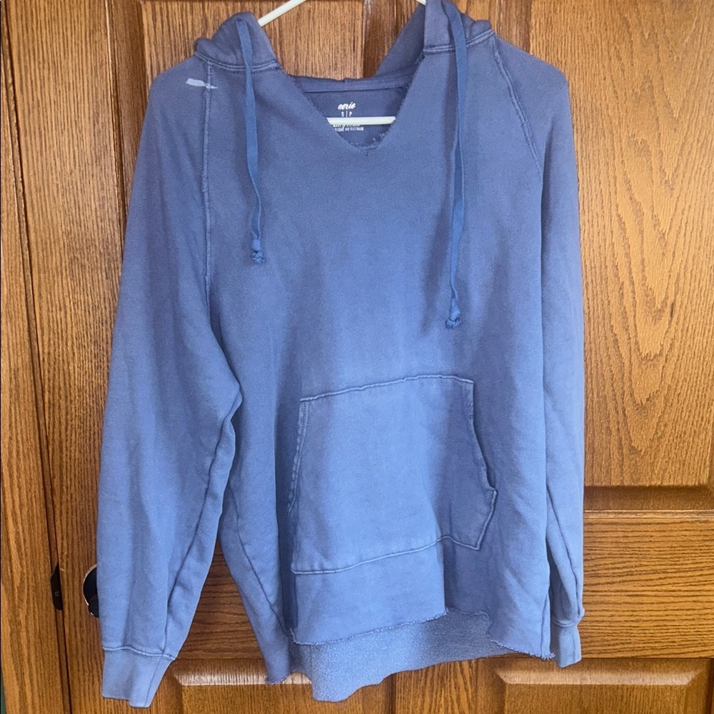 Aerie Women's Blue Hoodie Sweatshirt